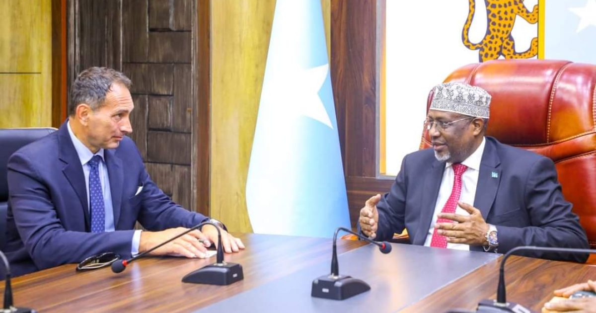 Somali Parliament Speaker receives Italian Ambassador