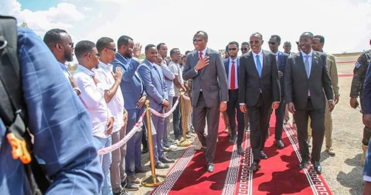 RW Xamse iyo wafdigiisa oo Baydhabo gaaray