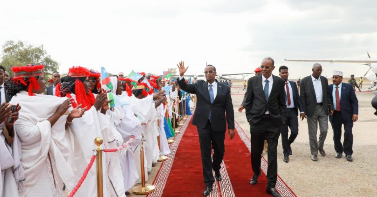 Madaxweynaha Hirshabeelle oo gaaray magaalada Baydhabo