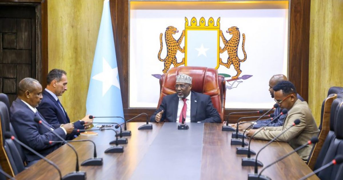 Guddoomiyaha Golaha Shacabka oo qaabilay danjiraha dalka taliyaaniga u fadhiya Soomaaliya