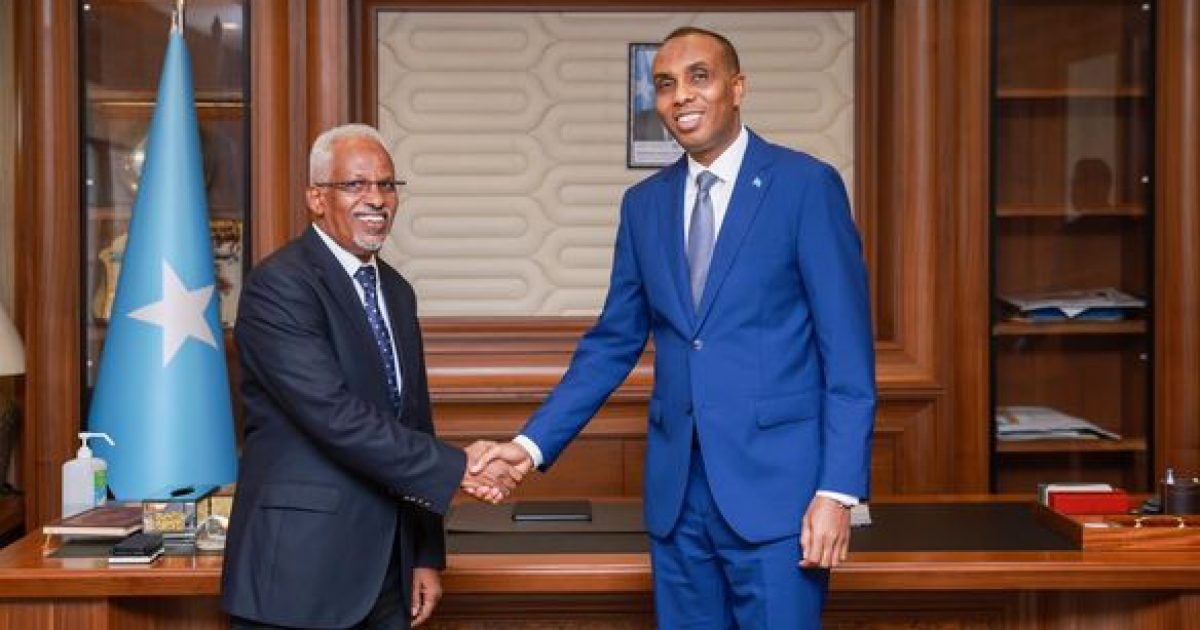 Ra’iisul Wasaaraha XFS oo Xafiiskiisa ku qaabilay Safiirka cusub ee Jamhuuriyadda Jabuuti