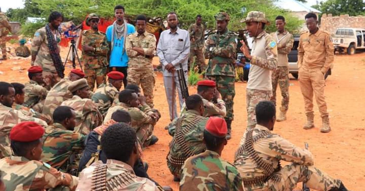 Commander of Somali Armed Forces Visits Troops in Hiran Region, Praising Their Bravery in Battle Against Terrorism