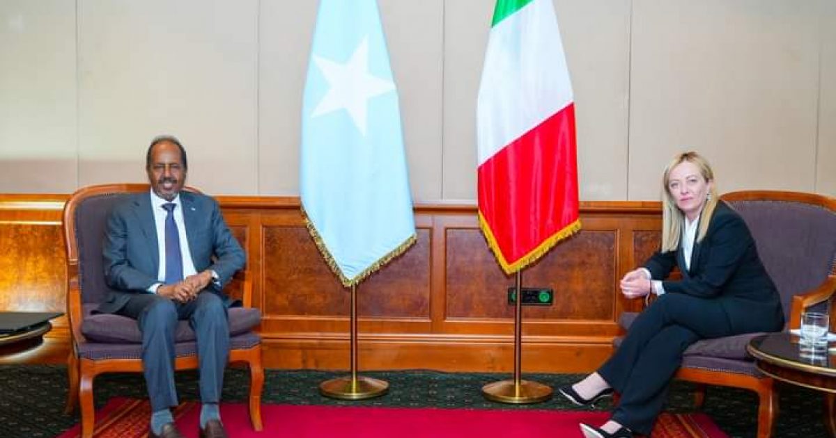 Madaxweyne Xasan Sheekh oo kulan la qaatay Ra’iisul Wasaaraha Dalka Talyaaniga