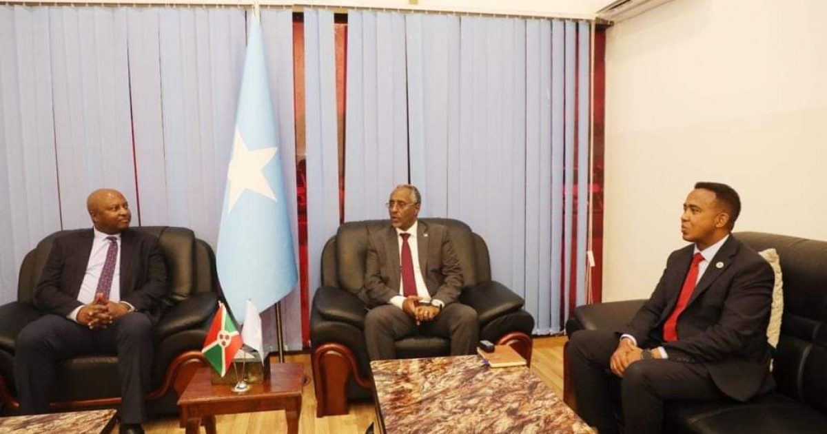 Somalia’s Foreign Minister Welcomes Burundian Counterpart for Two-Day Visit to Mogadishu