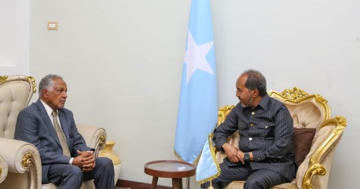 Madaxweyne Xasan Sheekh oo la kulmay Ergey gaar ah oo ka socda dalka Suudaan