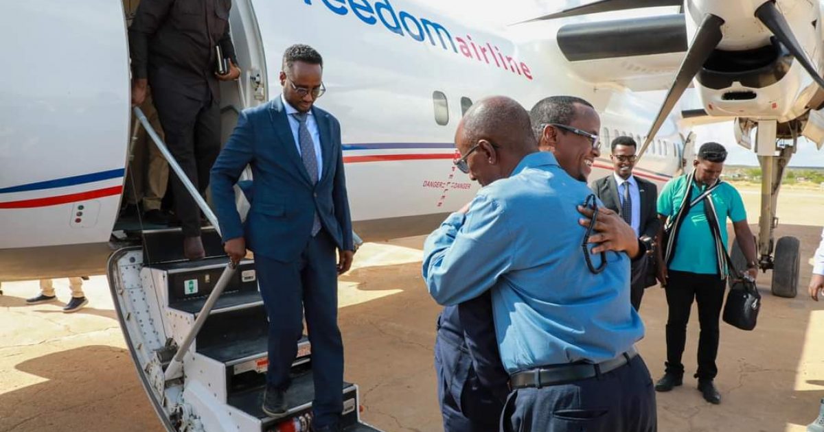 Madaxweynaha Hirshabeelle oo lagu soo dhaweeyay Magaalada Baladweyne