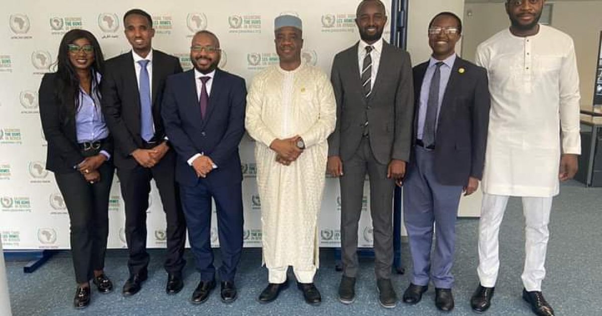 Permanent Secretary of the Ministry of Foreign Affairs discusses with the CMD Director at the AUPAPS the drawdown of ATMIS force