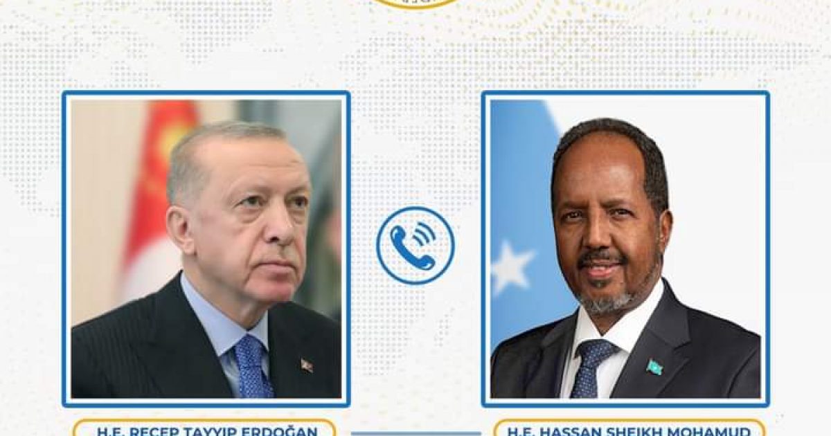 Madaxweynaha JFS oo khadka taleefonka kula hadlay dhiggiisa dalka Turkiga
