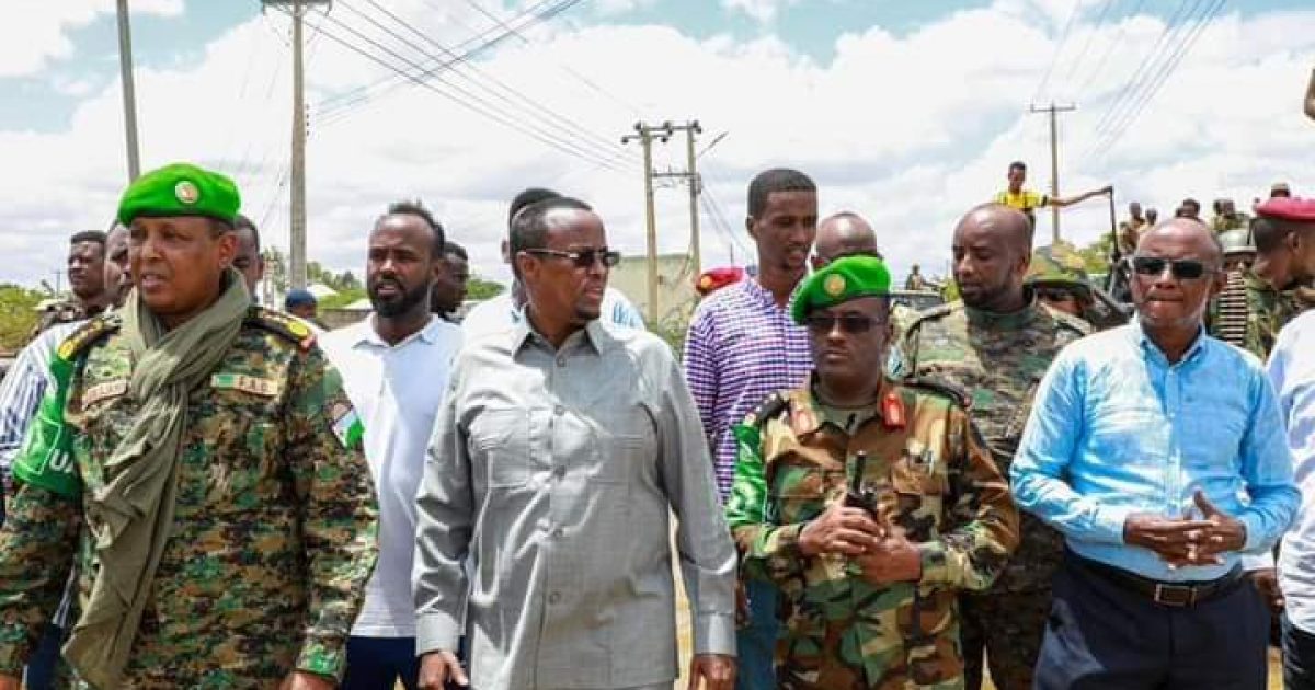 Cali Guudlaawe oo kormeeray xaafadaha uu ku fatahay Wabiga Shabeelle