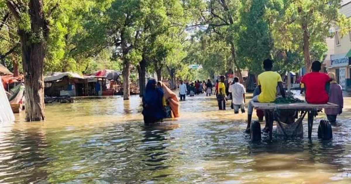 Webiga Shabeelle oo ku fatahay magaalada Beledweyne