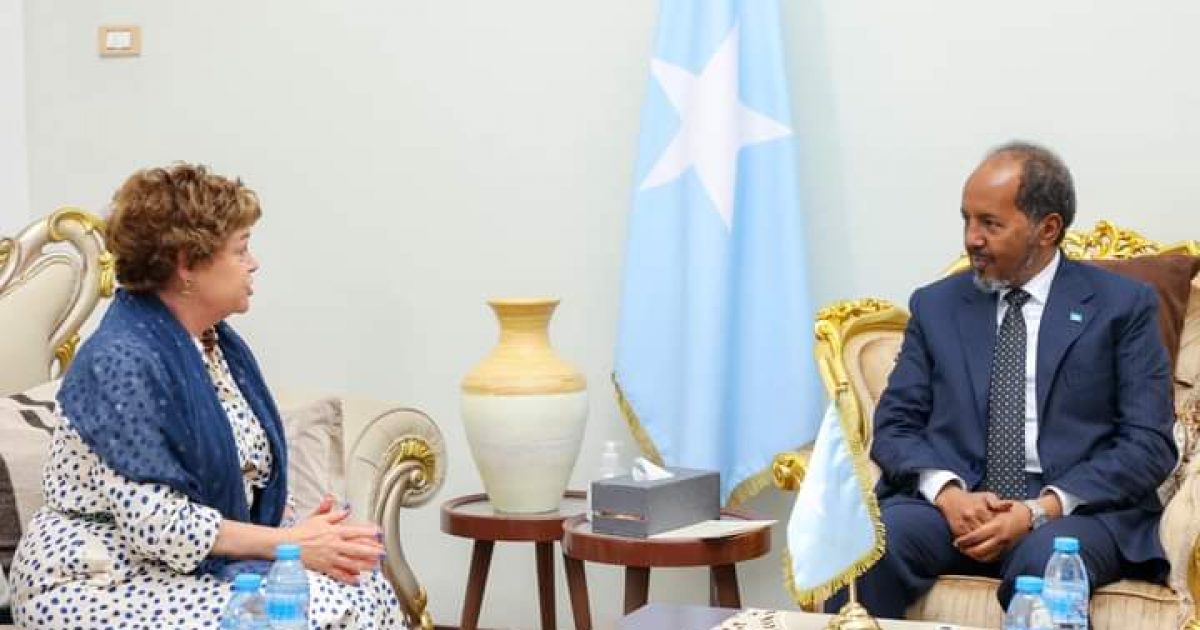 Madaxweyne Xasan Sheekh oo qaabilay Wakiilka gaarka ah Xoghayaha Guud ee Qaramada Midoobay