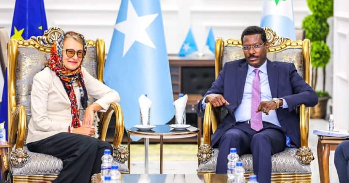 Madaxweynaha Galmudug oo qaabilay Safiirka Midowga Yurub ee Soomaaliya
