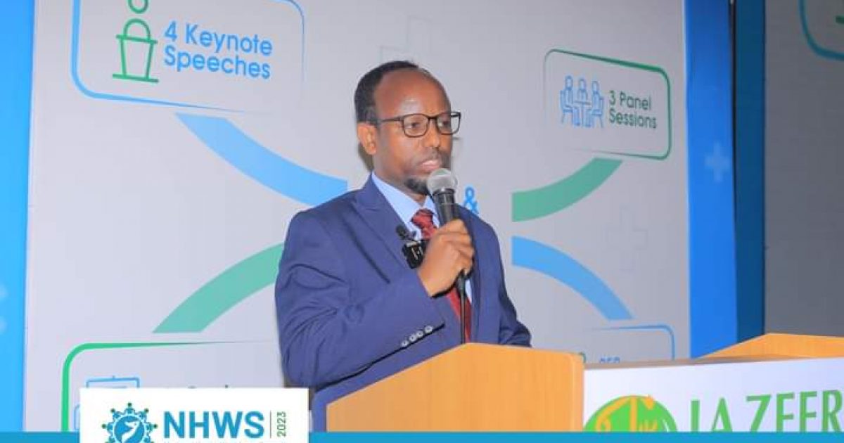 Wasiirka Caafimaadka XFS oo soo xiray Shirweynaha Qaran ee Shaqaalaha Caafimaadka