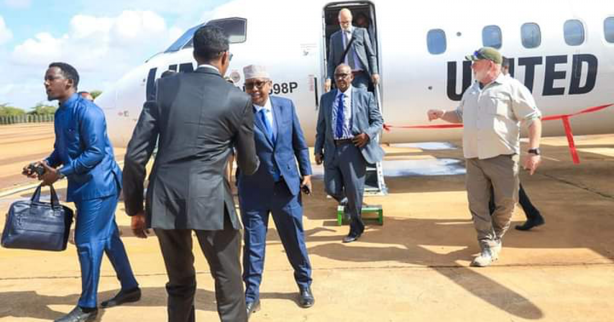 Wasiirka arrimaha guddaha XFS oo gaaray Kismaanyo