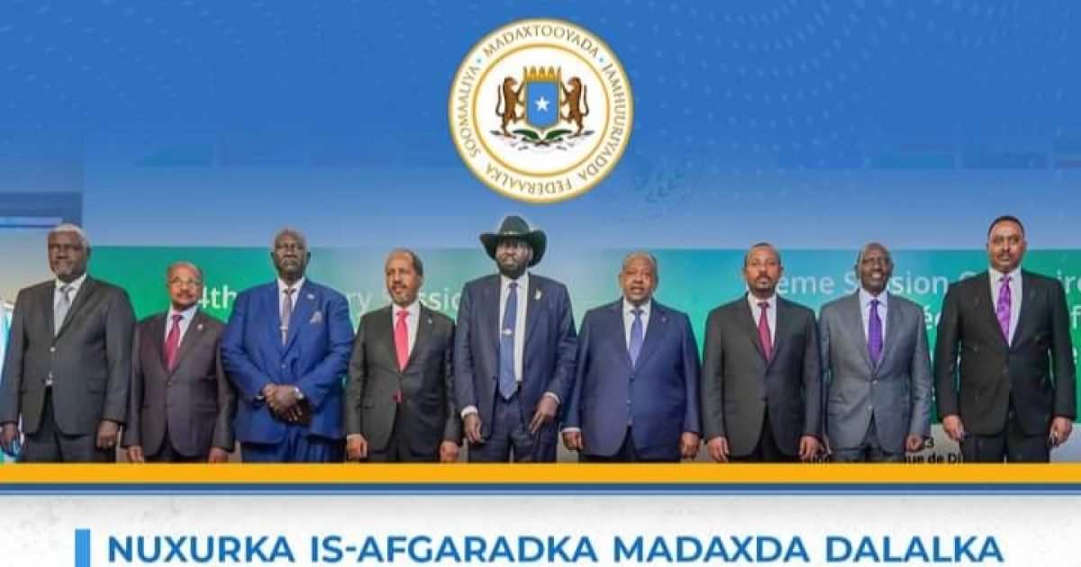 Nuxurka is-afgaradka Madaxda Dalalka IGAD ee meertada 14aad