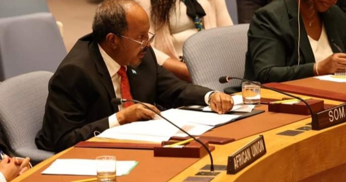 Madaxweynaha JFS oo ka codsaday Golaha Ammaanka ee Qaramada Midoobay inay ka qaadaan Soomaaliya cunaqabateynta Hubka