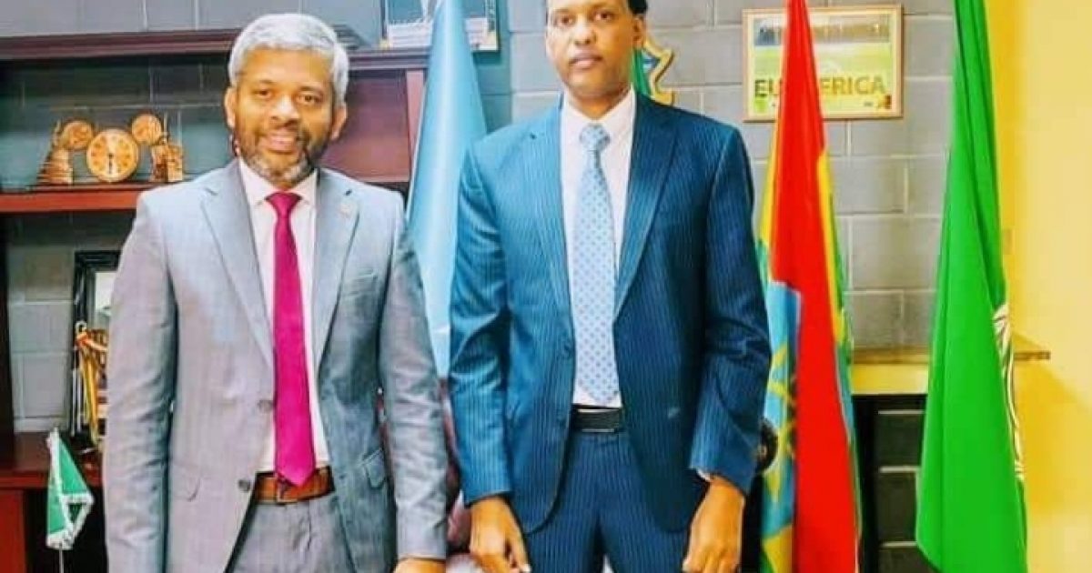 Safiirka Soomaaliya ee Ethiopia oo qaabilay Safiirka Sirilaanka ee Ethiopia