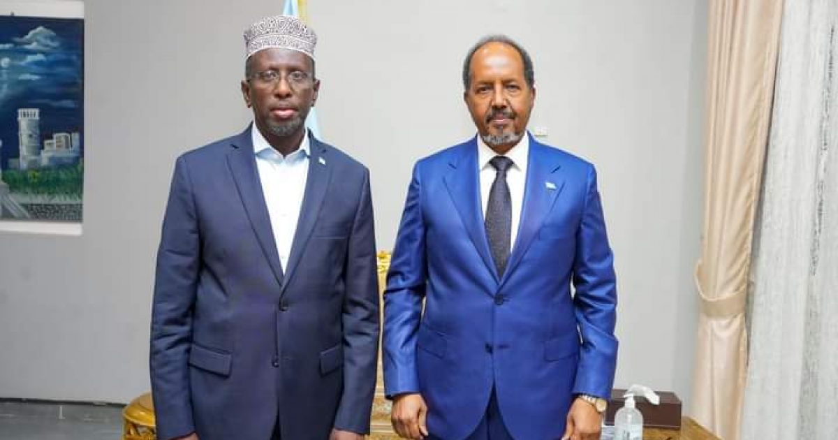 Madaxweynaha JFS oo Madaxtooyada ku qaabilay Madaxweynihii hore ee dalka