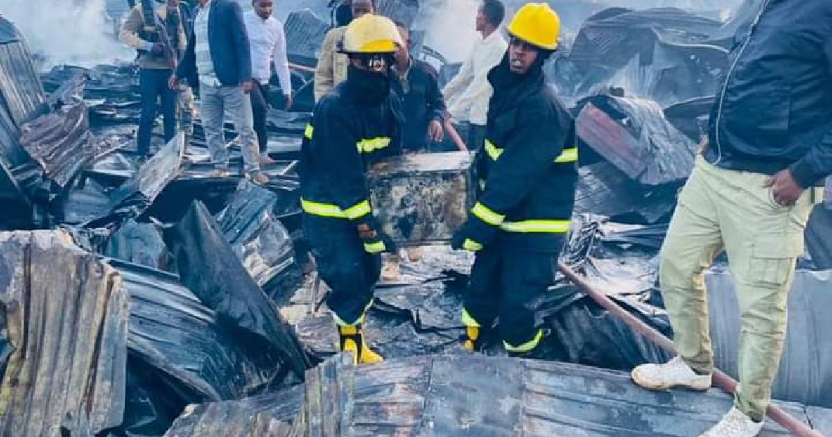 Daminta Dabkii ka kacay xalay Suuqa Ganacsiga Jigjiga oo lagu guulaystay