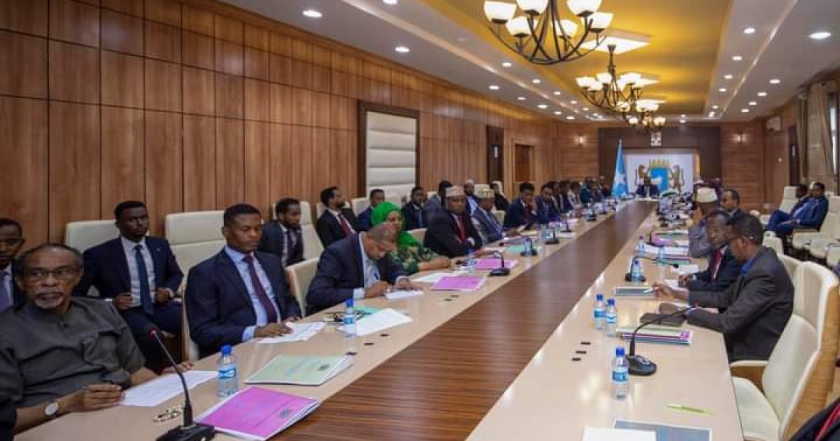 Shirka Golaha Wasiirrada oo lagu meel mariyay sharciyo muhiim ah