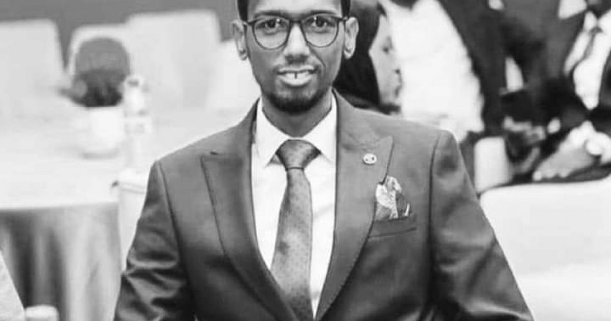 Guddoomiyaha Golaha Shacabka BJFS  oo ka tacsiyeeyay geerida Xildhibaan Cabdiraxmaan Maxamed