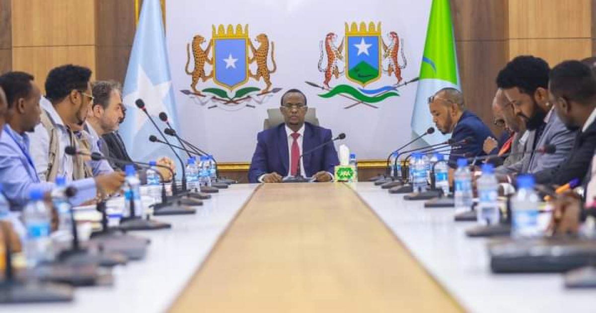 Madaxweynaha Hirshabeelle oo qaabilay Madaxda Hay’adaha QM ee IOM, FAO iyo UNHABITAT