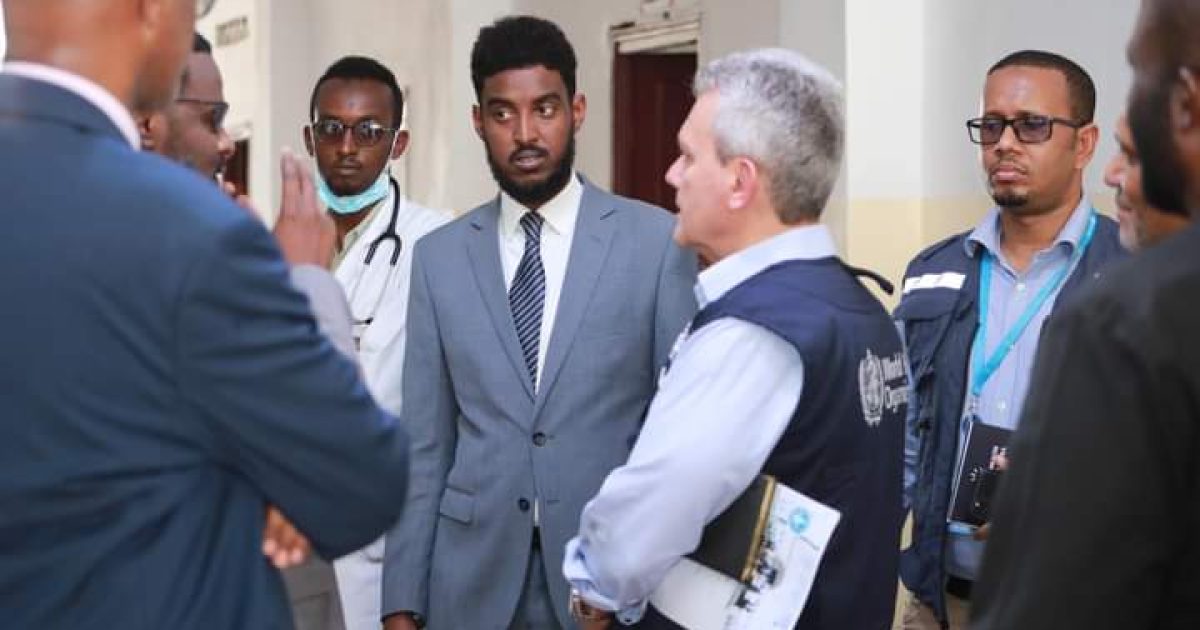 Wafdi ka socda Hay’adda Caafimaadka Adduunka oo booqday Sheybaarka Qaranka “SAWIRRO”