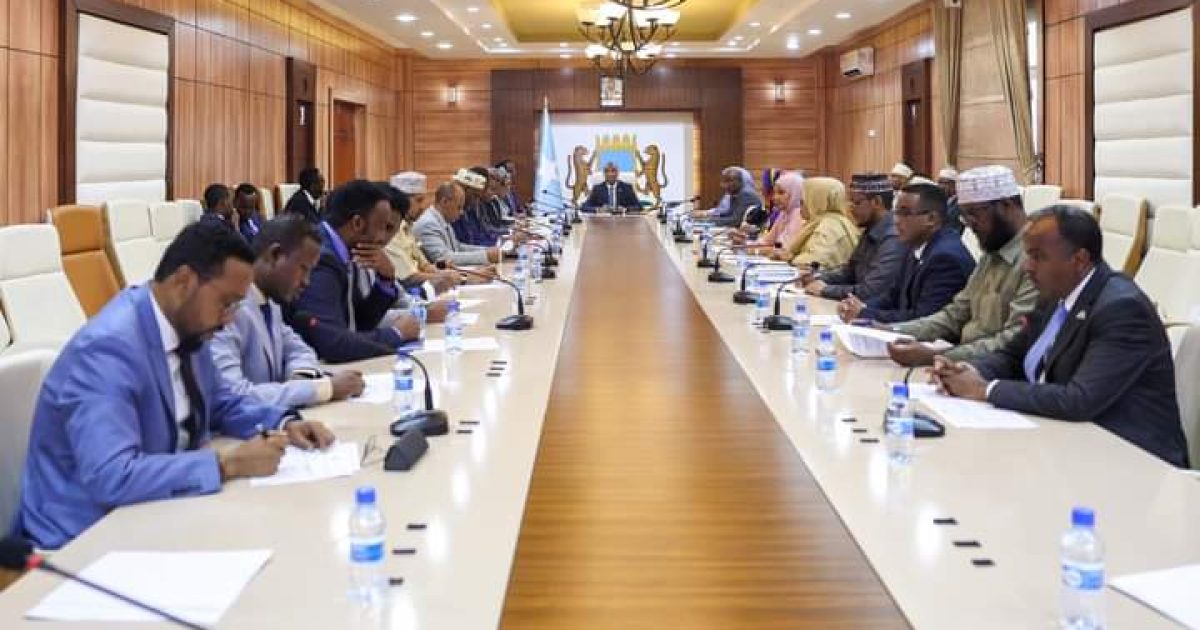 Shirka Gaha Wasiirada oo looga hadlay dardargelinta amniga guud ee Dalka “SAWIRRO”