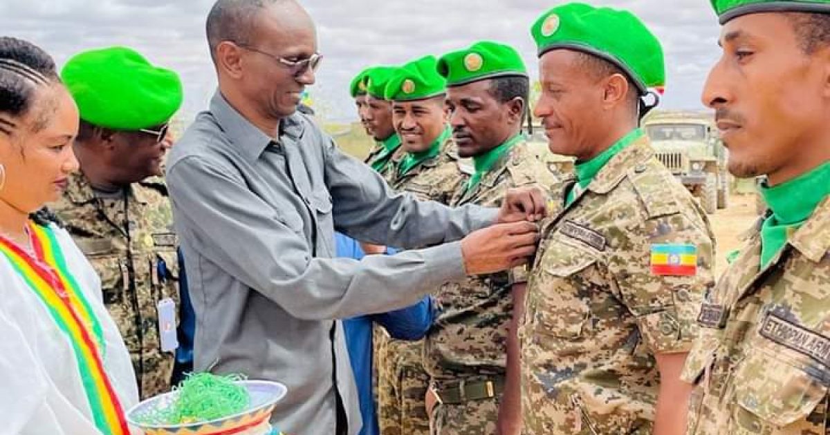 Guddoomiyaha Gobolka Hiiraan oo ka qeybgalay munaasabad lagu soo dhaweynayay Ciidanka ATMIS