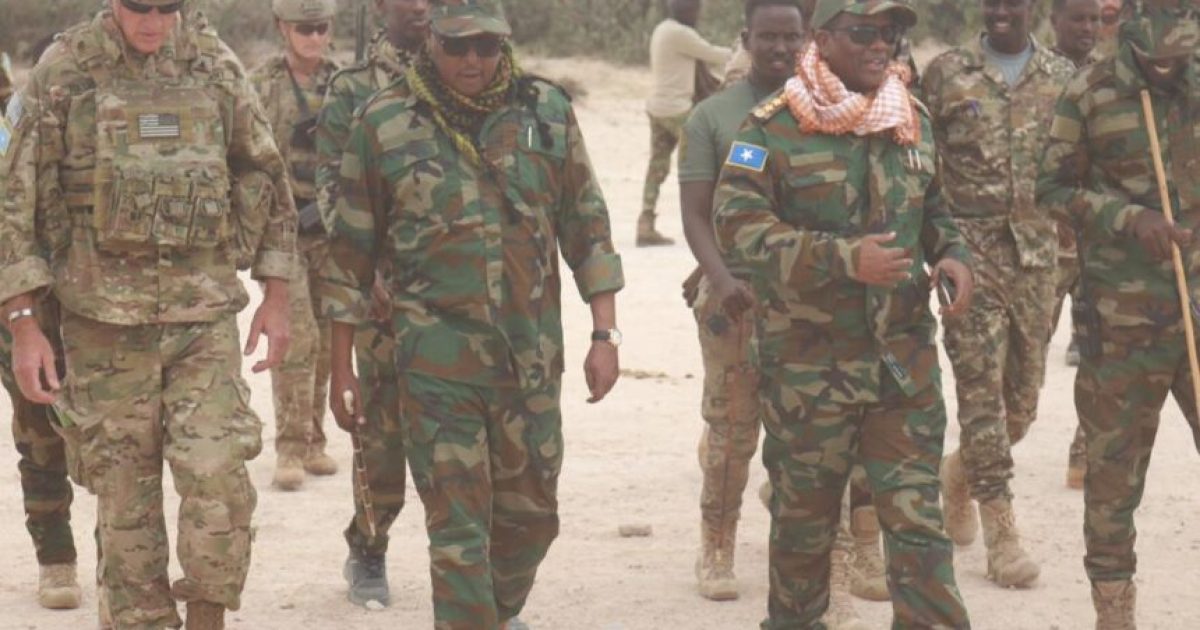 Taliyaha ciidanka xoogga dalka oo gaaray Magaalada Galcad ee gobolka Galgaduud