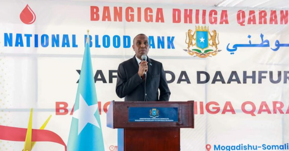 Ra’iisul wasaare Xamse oo xarigga ka jaray kaydka Bangiga Dhiigaa Qaranka