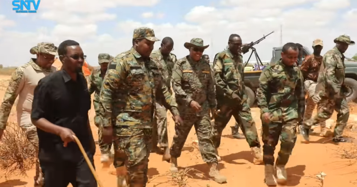 Taliyaha Ciidanka Xoogga Dalka oo gaaray Degmada Aadan Yabaal ee gobolka Shabeellah Dhexe