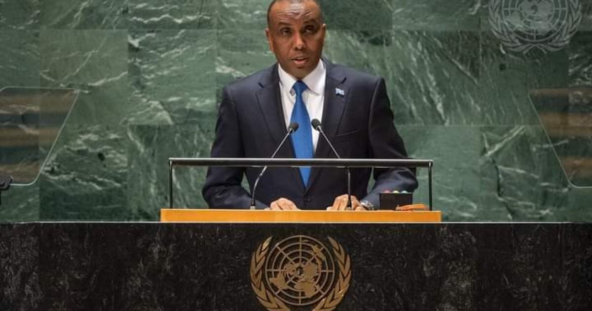 Ra’iisul Wasaare Xamsa oo khudbad ka jeediyay Golaha loo dhan yahay ee Qaramada Midoobay