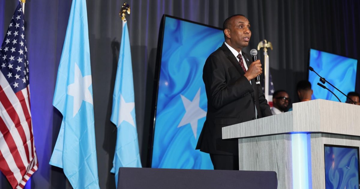 Ra’iisul Wasaare Xamsa oo si diirran loogu soo dhaweeyay Minneapolis.SAWIRRO.