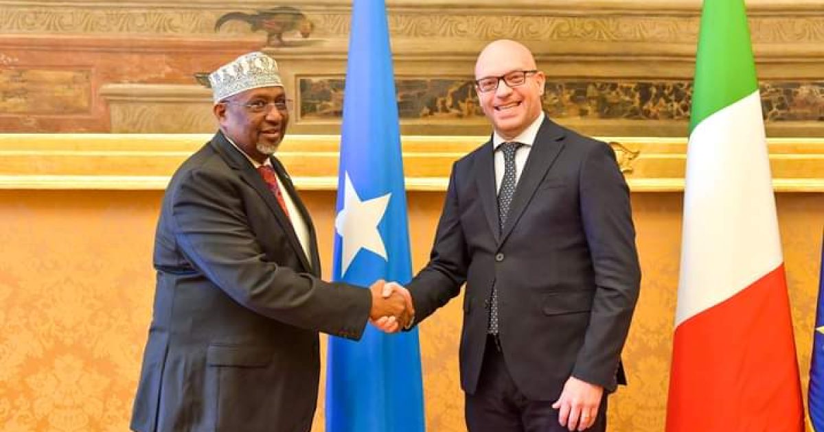 Guddoomiyaha Golaha Shacabka oo la kulmay dhigiisa dalka Talyaaniga