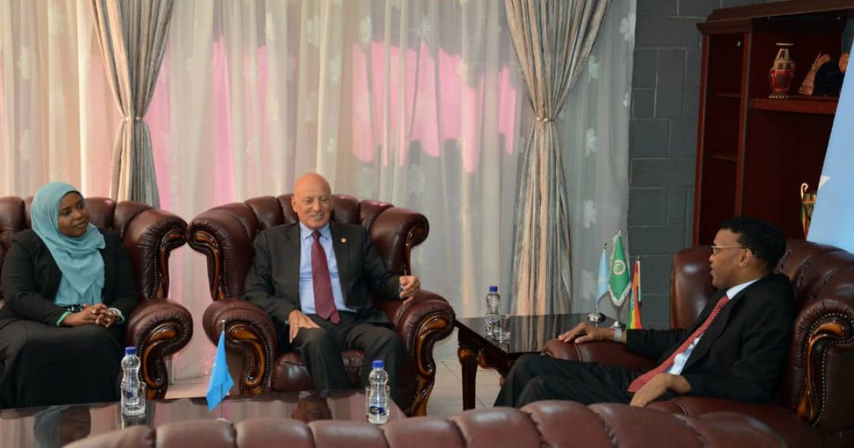 Danjire Warfaa oo Addis Ababa ku Qaabilay Safiirada Jaamacada Carabta iyo Germany ee Ethiopia