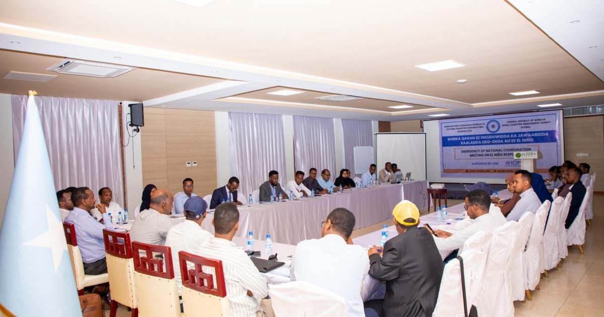Hay’adda SoDMA oo muqdisho ku qabatay shir looga hadlayo ka jawaabidda khatarta El Niño