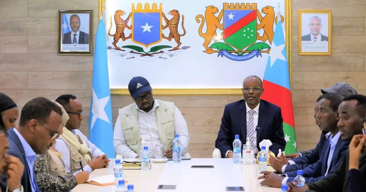 Wafdi uu hogaaminayey Ra’iisul Wasaare Ku-xigeenka XFS oo gaaray magaalada Baydhabo