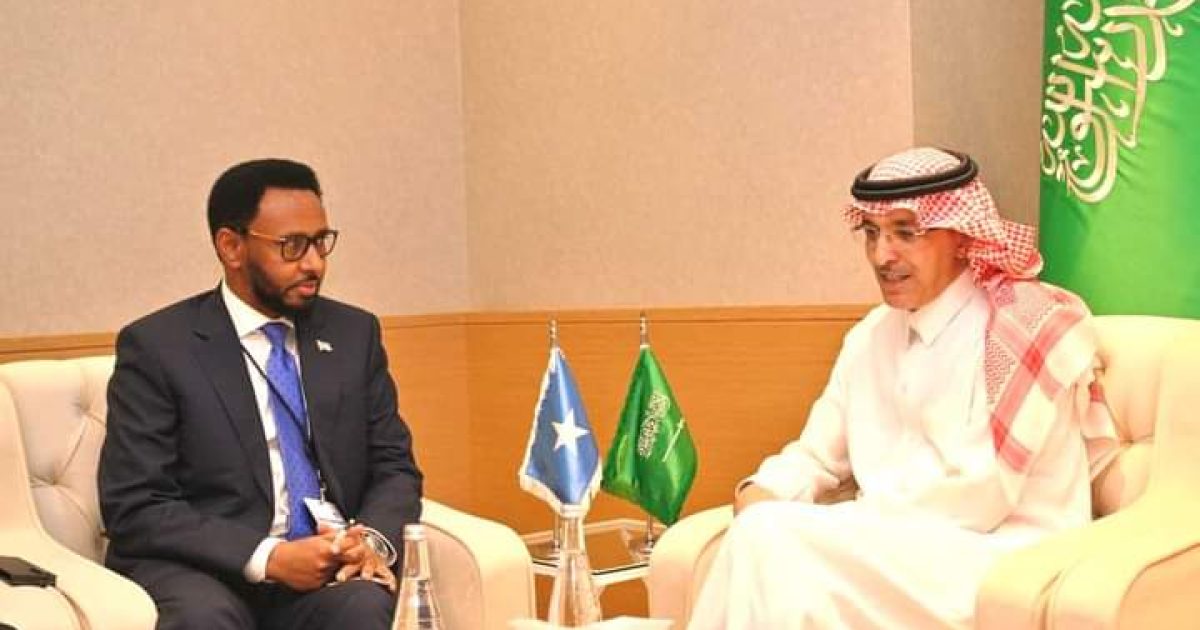 Wasiirka Maaliyadda XFS oo Riyaad kula kulmay dhiggiisa Boqortooyada Sacuudiga