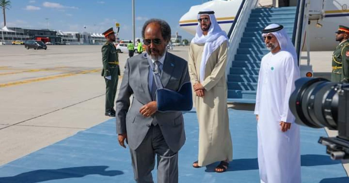 Madaxweyne Xasan Sheekh iyo wafdi uu hoggaaminayo oo gaaray Dalka Isutagga Imaaraadka