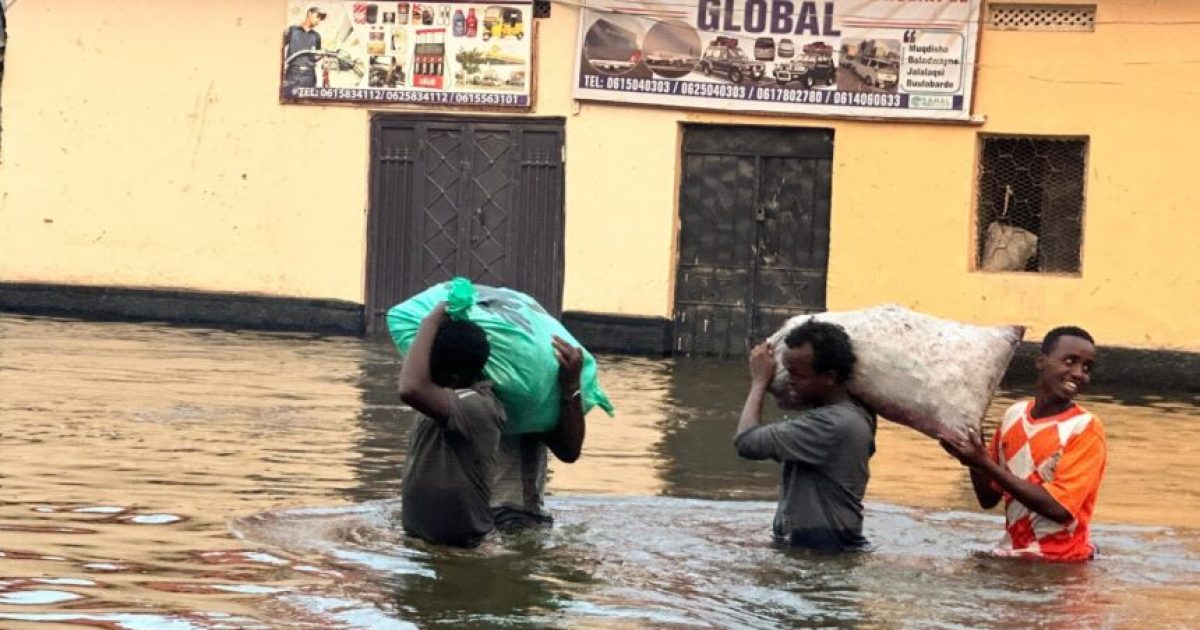 Wabiga Shabeelle oo ku fatahay qeybo kamid ah xaafadaha degmada Buuloburde ee gobolka Hiiraan