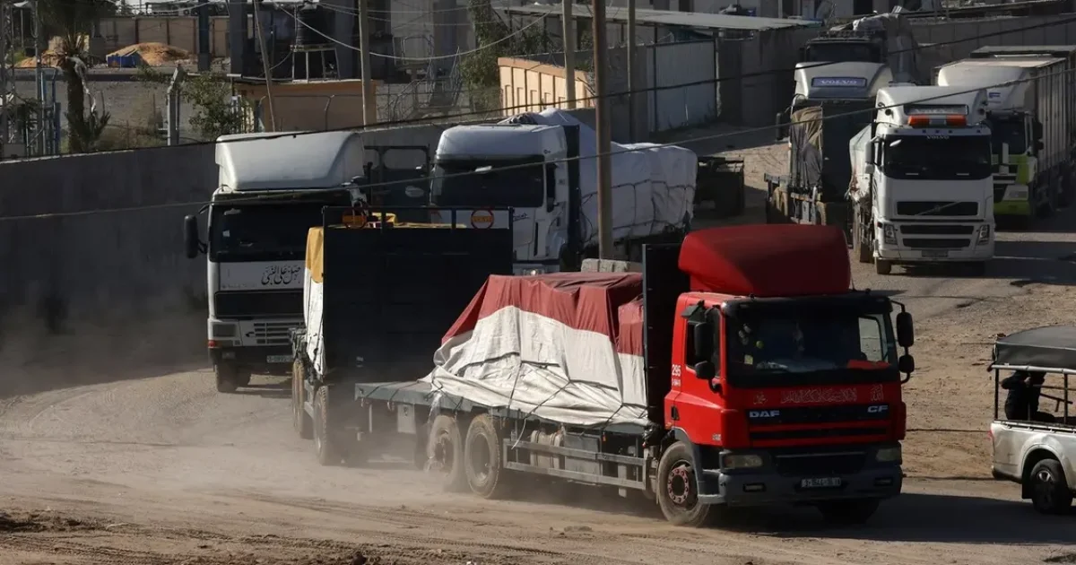 Gawaari sidda Xamuul Ganacsi oo markii ugu horeysay galay magaalada Qaza