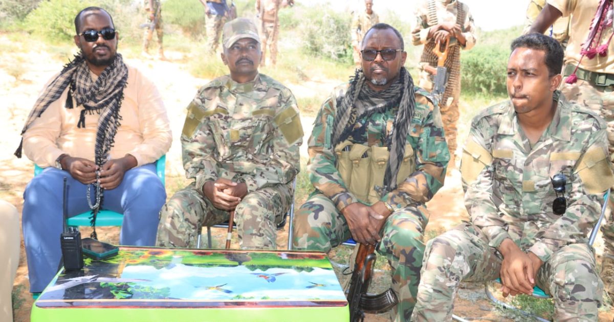 Taliyaha Ciidanka Dhulka oo kormeeray deegaanka Shabeelow ee Gobalka Mudug “SAWIRRO”