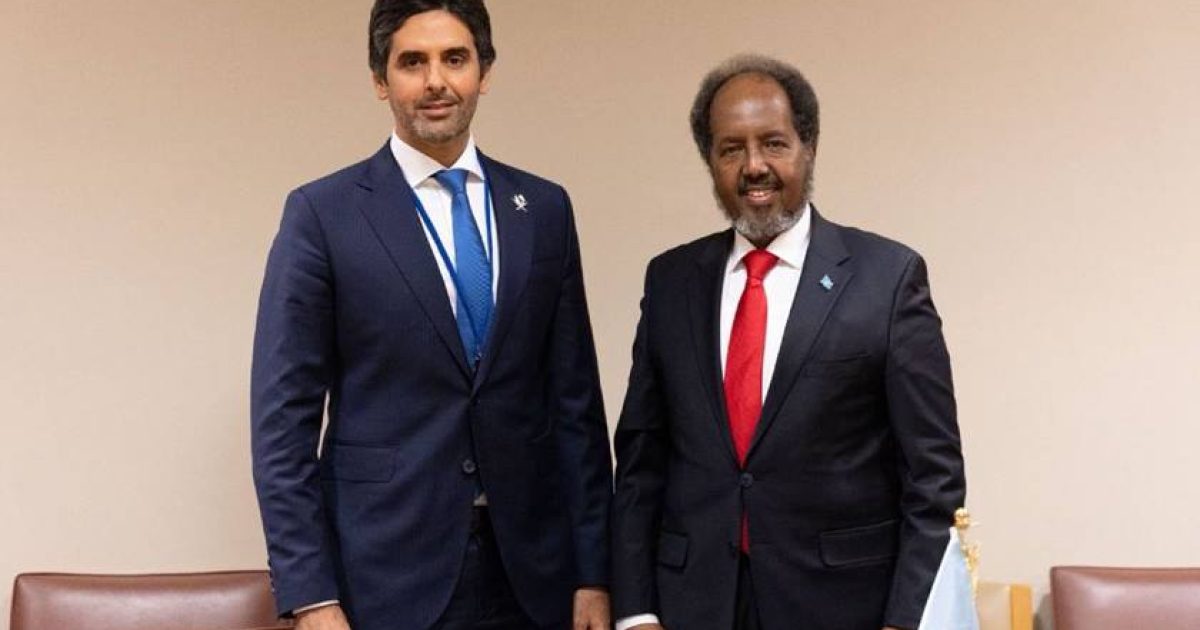 Madaxweynaha JFS oo New York kula kulmay Ergeyga Qatar ee Shirka Amniga Soomaaliya