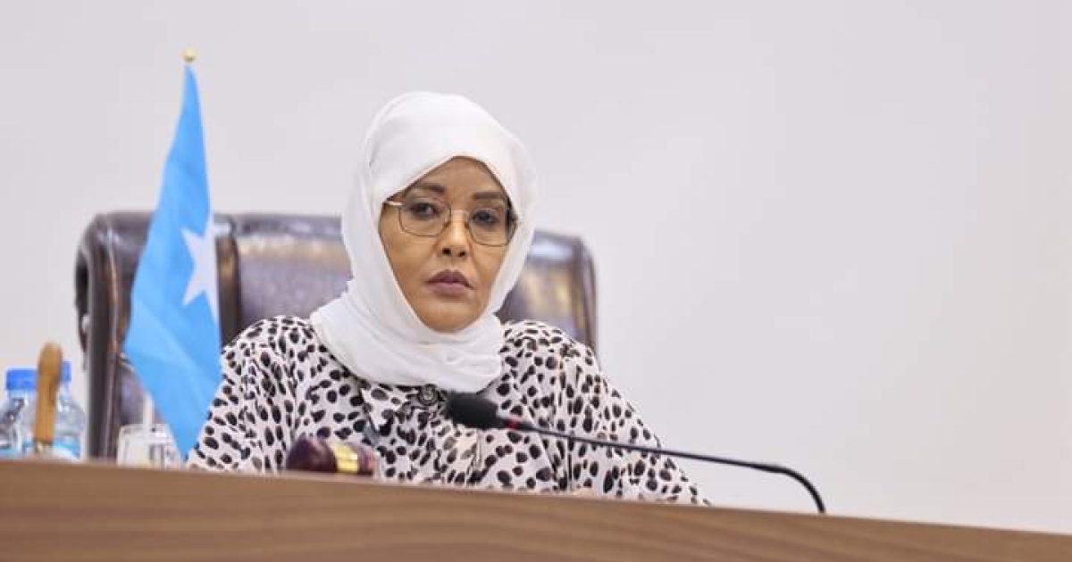 Guddoomiye Marwo Sacdiyo oo shir guddoomisay kulanka Guud ee Golaha Shacabka