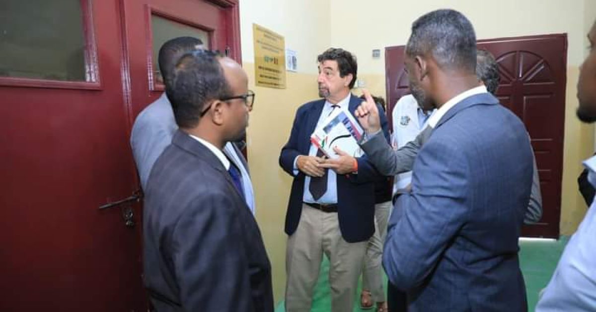 Wasiirka Caafimaadka XFS iyo Safiirka Talyaaniga oo kormeeray Isbitaalka Demartimo “SAWIRRO”