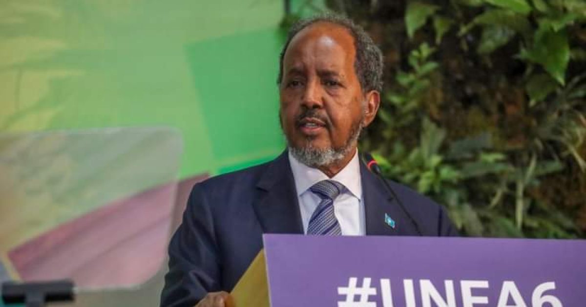 Madaxweyne Xasan Sheekh oo khudbad ka jeediyey Shirka Isbeddelka Cimilada Adduunka “SAWIRRO”