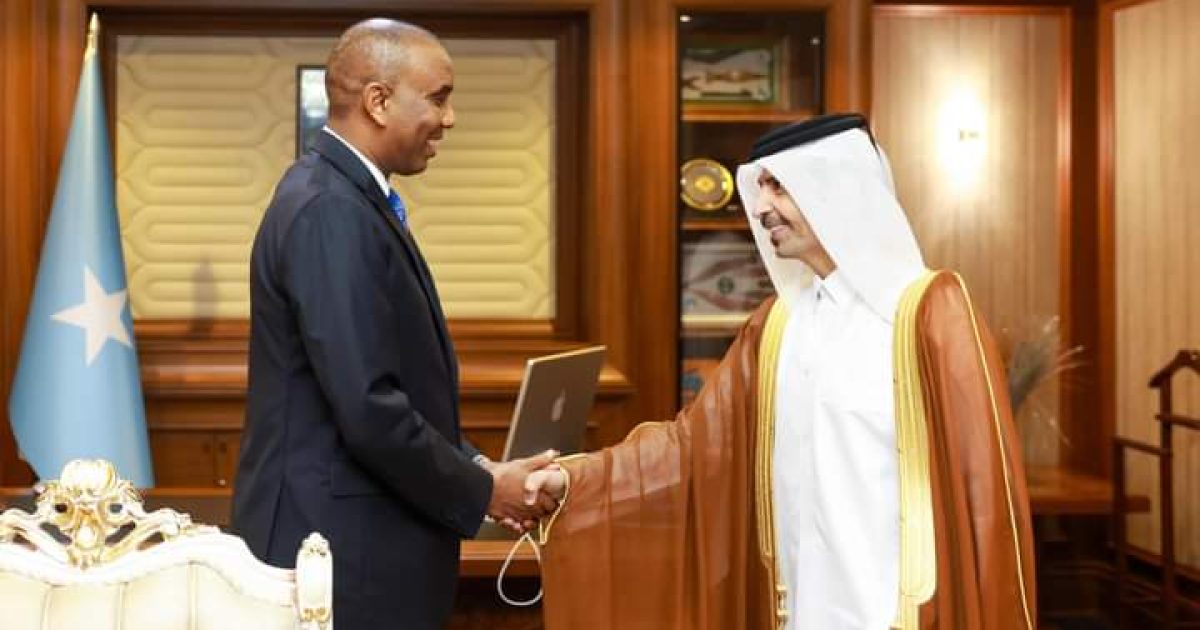 Ra’iisul Wasaare Xamsa oo qaabilay Safiirka Qatar ee Soomaaliya