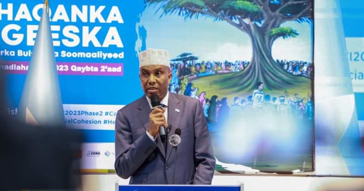 Ra’iisul Wasaare Xamsa oo soo xiray Wajiga Labaad ee Madasha Aragti-wadaagga Heritage “SAWIRRO”