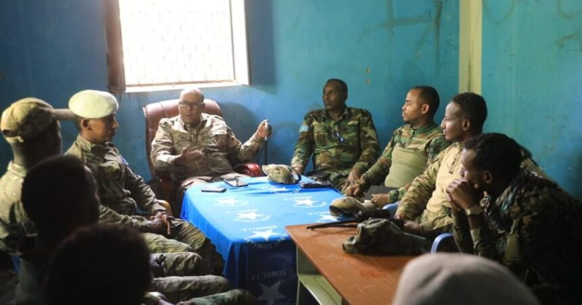 Taliyaha Ciidanka Xoogga Dalka oo kormeer ku tegay Degmada Xarardheere